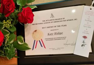 KAY RIDGE Receives 2017 ARTIST Of The YEAR